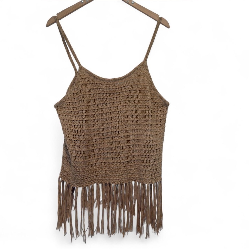 Fashion Nova Weekend Flirt Crochet Fringe Top Plus Size 3X, Coachella Festival - Picture 3 of 11